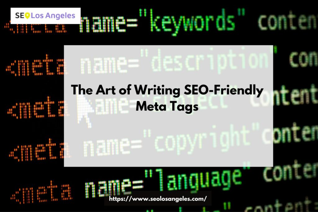 meta tags in page source view of the website