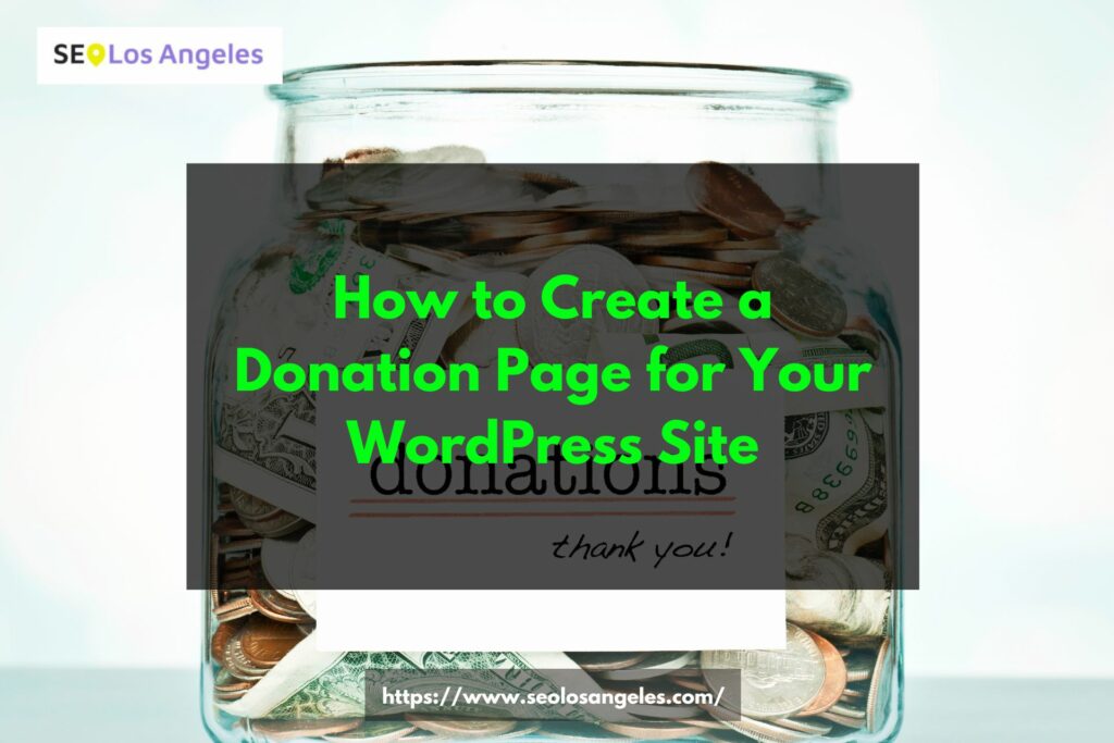 create a donation page for wordpress